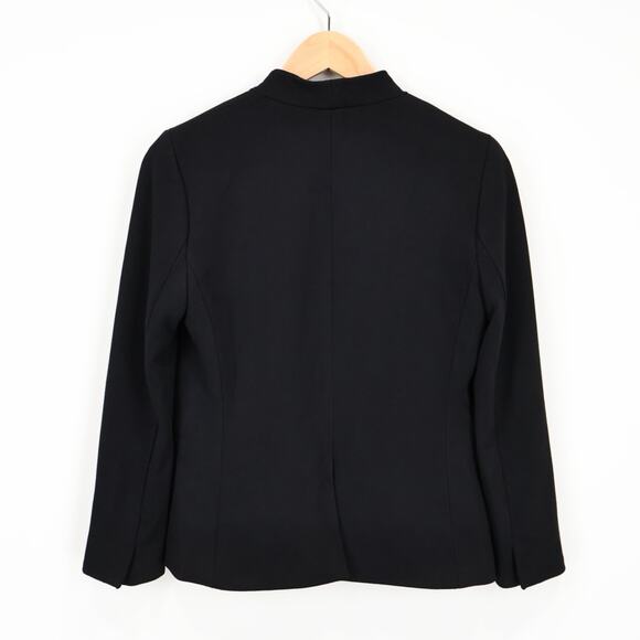 J.Crew 365 Going-Out Open Front Blazer In Stretch Twill Slim Fit Black Size 4 - Picture 2 of 8